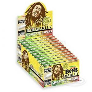 Bob Marley Rolling Papers Combo Pack King Size With 33 Tips 24/UNIT