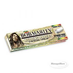 Bob Marley Unbleached Organic Hemp Rolling Papers Combo Pack, 24/UNIT