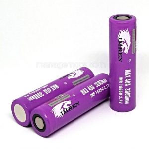 Imren 18650 3000MAH Purple 2PK