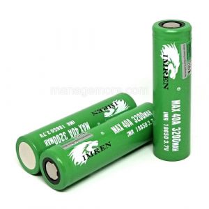 Imren 18650 3200MAH Green 2PK