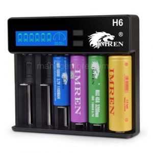 Imren LED Display H6 6 Bay Unversal Battery Charger