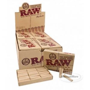 Raw Filter Pre-rolled Cone Tips Perfecto 20/UNIT