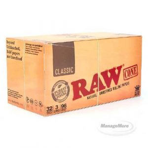 Raw Cone King Size 3PK 32/UNIT: Classic