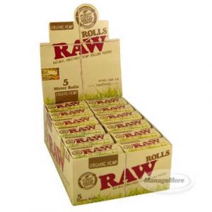 Raw Rolls 24/Unit: Organic Hemp 5 Meter Rolls