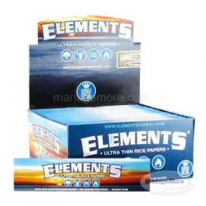 Elements Rolling Papers 30/CS Ultra Thin Rice 24/BX, King Size Slim