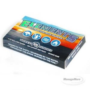 Elements Rolling Papers 1-1/4X300 Leaflets X 20PK/Unit