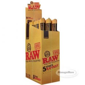 Raw Cone Classic 5 Stage Rawket 5PK (Sampler Pack)  15/UNIT