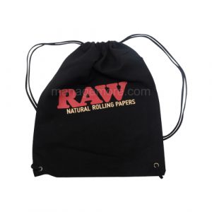 Raw Drawsting Bag (Black)