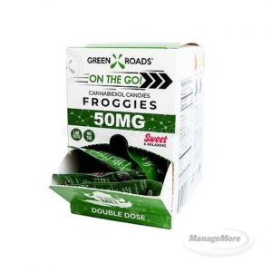 Green Roads CBD Froggies 50MG Sweet & Relaxing (Double Dose) -- 30BAGS /BOX