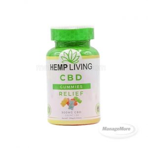 Hemp Living CBD Gummies Relief 900MG (185G) Bottle