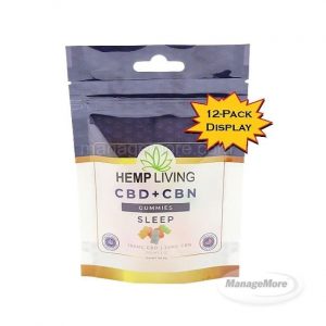 Hemp Living Sleep CBD + CBN Gummies 12PACK/BOX