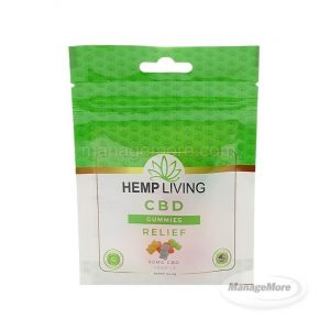 Hemp Living CBD Gummies Relief 90MG (44.4G) 12PACK /BOX