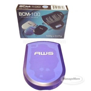 AWS BCM 100 Pocket Scale (100 X 0.1G) Blue