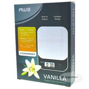 AWS Vanilla Digital Kitchen Scale 5000 / 10 LB