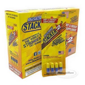 Stacker 2 Pills 4CT Blister Pack 24/Unit